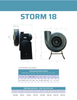 Storm 18 High Static Pressure Direct Drive Forward Curve Polypropylene Blower