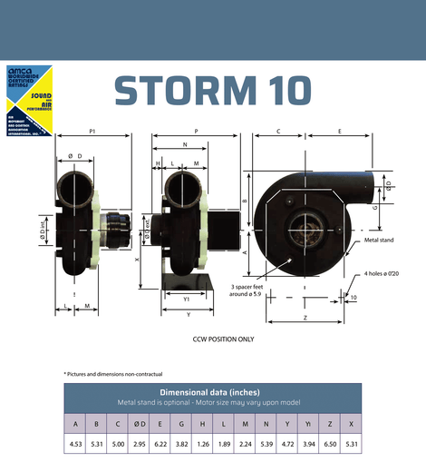 Ventilateur au sol, Storm VS8100, VORTICE, Ventilateur, Ventilateur au  sol, Storm VS8100